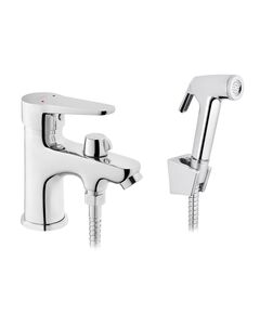 Змішувач для раковини Kroner KRM Elbe C015 з гігієнічною лійкою, фото  | SNABZHENIE.com.ua