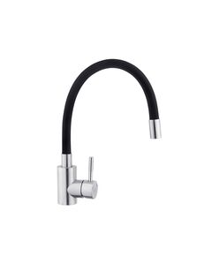 Змішувач для кухні Kroner KRP з гнучким виливом, нержавіюча сталь, фото  | SNABZHENIE.com.ua