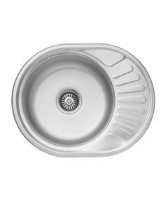 Кухонна мийка Kroner KRP Dekor 5745 (0,8 мм), фото  | SNABZHENIE.com.ua