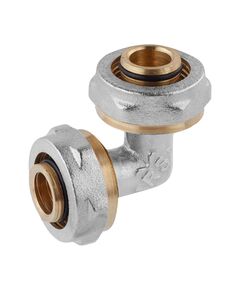 Коліно металопластикове STA DN 20x20 нікельоване для трубопроводів, фото  | SNABZHENIE.com.ua