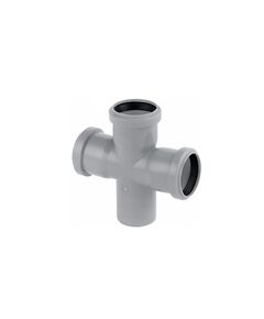 Крестовина Rozma для внутрішньої каналізації 50х50х50/90°, фото  | SNABZHENIE.com.ua