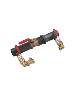 Байпас короткий в зборі STA (DN) 40 з напівпрохідним краном, фото  | SNABZHENIE.com.ua