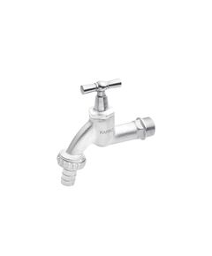 Кран для поливу Karro 1/2 PN40 нікельований, модель KR-02117, фото  | SNABZHENIE.com.ua