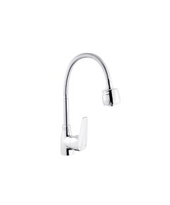 Змішувач для кухні Kroner KRM Odra з гнучким виливом C039-1, фото  | SNABZHENIE.com.ua