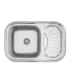 Кухонна мийка Kroner KRP Satin 7549 (0,8 мм), фото  | SNABZHENIE.com.ua