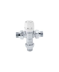 Термостатичний змішувальний кран Karro 1/2 ННН KR-1081, нікельований, фото  | SNABZHENIE.com.ua