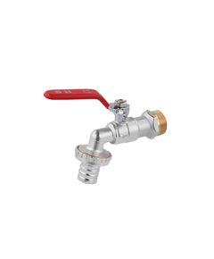 Кран шаровий для поливу STA 3/4 РН з ручкою, нікельований, фото  | SNABZHENIE.com.ua