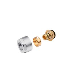 Евроконус металопластиковий Karro 16х3/4 ВВ, нікельований, фото  | SNABZHENIE.com.ua