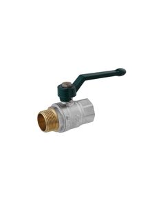 Кран шаровий STA LB 1 ВН PN40, нікельований, зелена ручка, 1, фото  | SNABZHENIE.com.ua