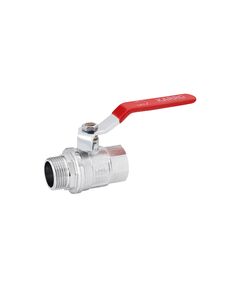 Кран шаровий Karro Standart+ 3/4 ВН PN40 з ручкою, нікельований, фото  | SNABZHENIE.com.ua