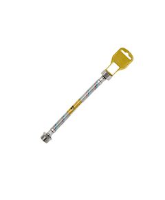 Гнучка підводка для підключення води Kroner KRM 1/2 ВН 200 см в нейлоновій обплетці, покритій ПВХ, фото  | SNABZHENIE.com.ua