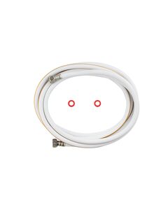 Шланг газовий Nikiforov 1/2 ВВ 500 см, металеві гайки, ПВХ білий, фото  | SNABZHENIE.com.ua