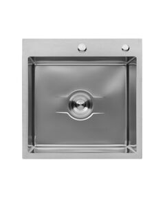 Кухонна мийка Kroner Derby KRP Brush 5050HM (2,5/0,5 мм), фото  | SNABZHENIE.com.ua