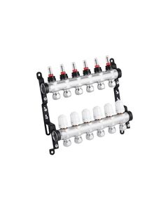 Коллектор STA Classic на 6 выходов G1 с евроконусами, нержавейка, фото  | SNABZHENIE.com.ua