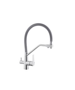 Кухонний змішувач з підключенням до фільтра Kroner KRP Edelstahl ESG03817GRA, фото  | SNABZHENIE.com.ua