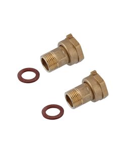 Комплект для водяного счетчика LexLine 1/2x3/4 ВН латунный, фото  | SNABZHENIE.com.ua