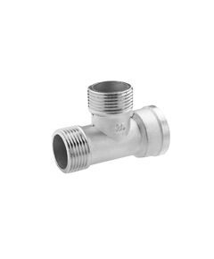 Тройник посилений LexLine 1 ННВ, нікельований, модель НК0231-Вн, фото  | SNABZHENIE.com.ua