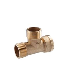 Тройник посилений LexLine 1 ННВ латунний УК0231-В, фото  | SNABZHENIE.com.ua