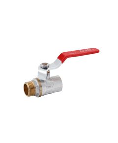 Кран шаровий Karro Standart 1/2 ВН PN30 з нікельованою ручкою, фото  | SNABZHENIE.com.ua