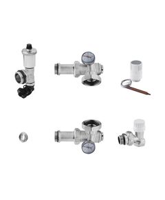 Смесительный узел STA Стандарт угловой левый никелированный, фото  | SNABZHENIE.com.ua