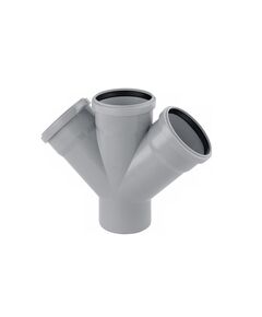 Крестовина Rozma 110х110х110/45&deg; для внутрішньої каналізації, фото  | SNABZHENIE.com.ua