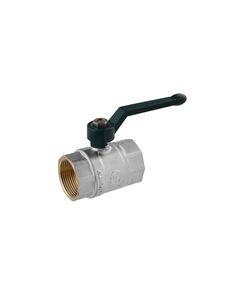 Кран шаровой STA LB 1 1/4 ВВ PN40 с зеленой ручкой, никелированный, фото  | SNABZHENIE.com.ua