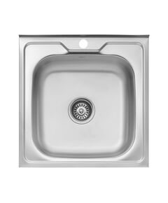 Кухонна мийка Kroner KRP Dekor 5050 (накладна, 0,6 мм), фото  | SNABZHENIE.com.ua