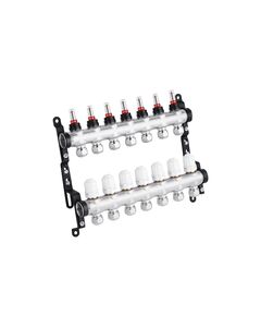 Коллектор STA Classic 7 выходов G1 с евроконусами, нержавеющая сталь CV028317, фото  | SNABZHENIE.com.ua