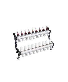 Коллектор STA Classic на 9 выходов G1 с евроконусами, нержавейка, фото  | SNABZHENIE.com.ua