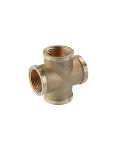 Крестовина посилена LexLine 3/4'' ВВВВ латунна УК4605-В для водопроводу, фото  | SNABZHENIE.com.ua