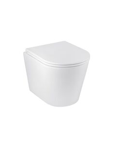 Унітаз підвісний Kroner Armada WHI513636 RIMLESS з сидінням Slim Duroplast, фото  | SNABZHENIE.com.ua