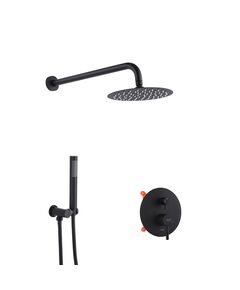 Душова система прихованого монтажу Kroner KRP, нержавіюча сталь, SCH082, фото  | SNABZHENIE.com.ua