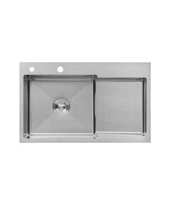 Кухонна мийка Kroner KRP Geb&uuml;rstet 7848LHM (3.0/1.0 мм), фото  | SNABZHENIE.com.ua