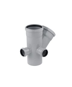 Крестовина двухплоскостная для внутренней канализации Rozma 110х110/45°+2x50/90°, фото  | SNABZHENIE.com.ua