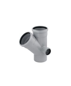 Крестовина двухплоскостная для внутренней канализации Rozma 110х110/45°+50/90°, фото  | SNABZHENIE.com.ua