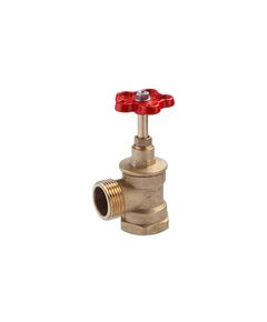 Вентиль запорний кутовий LexLine 1 ВН PN16 латунний УК1117-В 1, фото  | SNABZHENIE.com.ua