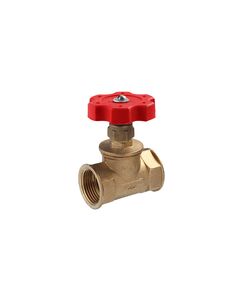 Клапан муфтовый LexLine DN25 PN16 с гайкой, латунь, фото  | SNABZHENIE.com.ua