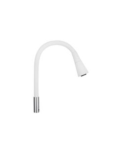 Гнучкий ізлив для змішувача Kroner KRP - C803WHI, білий, фото  | SNABZHENIE.com.ua