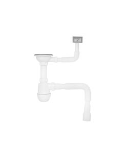 Сифон для кухни Kroner KRP - KS02 3 1/2 х40/50, квадратный перелив, фото  | SNABZHENIE.com.ua