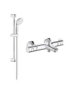 Смеситель для ванной Grohe Grohtherm 800 с душевым гарнитуром, фото  | SNABZHENIE.com.ua