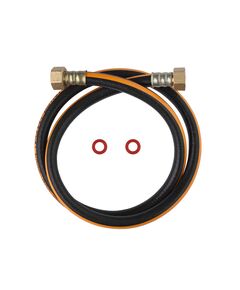 Шланг газовый Nikiforov 1/2" ВВ 100 см с латунными гайками ПВХ черный, фото  | SNABZHENIE.com.ua