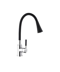 Змішувач для кухні Kroner KRM Kuche C132BLK - стильний дизайн, чорний, фото  | SNABZHENIE.com.ua