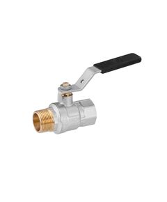 Шаровий кран WaGa 3/4 ВН PN40 з нікельованою ручкою, фото  | SNABZHENIE.com.ua