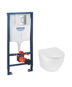 Комплект 4 в 1: Инсталляция Grohe Rapid SL + Унитаз Kroner Harz RIMLESS, фото  | SNABZHENIE.com.ua