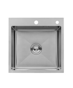 Кухонна мийка Kroner KRP Geb&uuml;rstet 4545HM (3.0/1.0 мм), фото  | SNABZHENIE.com.ua