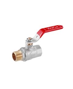 Шаровой кран WaGa 1/2 ВН PN40 з нікельованою ручкою, фото  | SNABZHENIE.com.ua