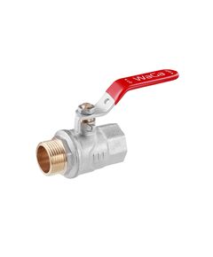 Кран кульовий WaGa 3/4 ВН PN40 з нікельованою ручкою, фото  | SNABZHENIE.com.ua