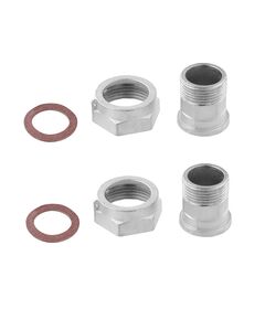 Присоединительный комплект к водяному счетчику LexLine 3/4"х1" никелированный НК1417-Вн , фото  | SNABZHENIE.com.ua