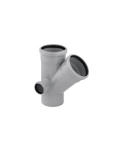 Крестовина двухплоскостная для внутренней канализации Rozma 110х110/45°+50/90°, фото  | SNABZHENIE.com.ua