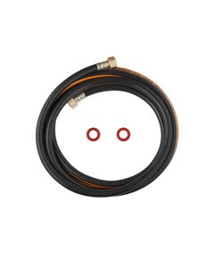 Шланг газовый Nikiforov 1/2" ВВ 200 см с латунными гайками ПВХ черный, фото  | SNABZHENIE.com.ua